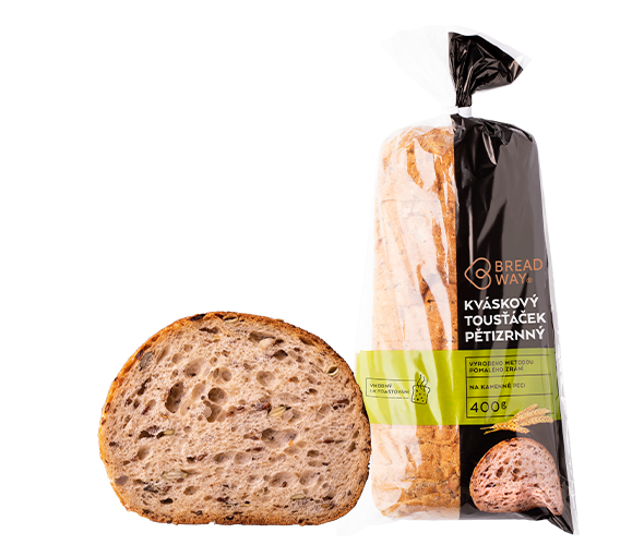 Kváskový tousťáček pětizrnný