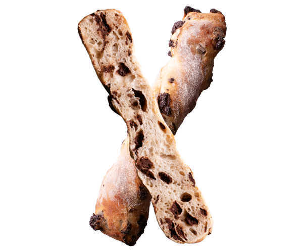 Breadstick with chocolate