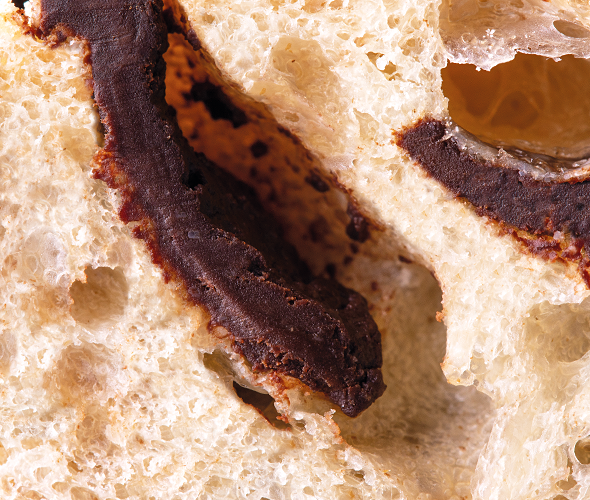 Breadstick with chocolate